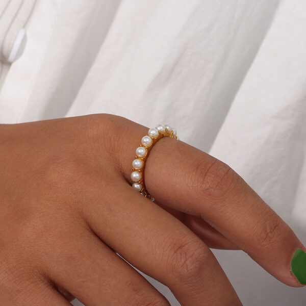 Mini pearls ring - Imagen 2