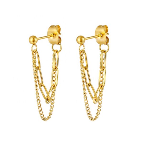 Dangle chain studs