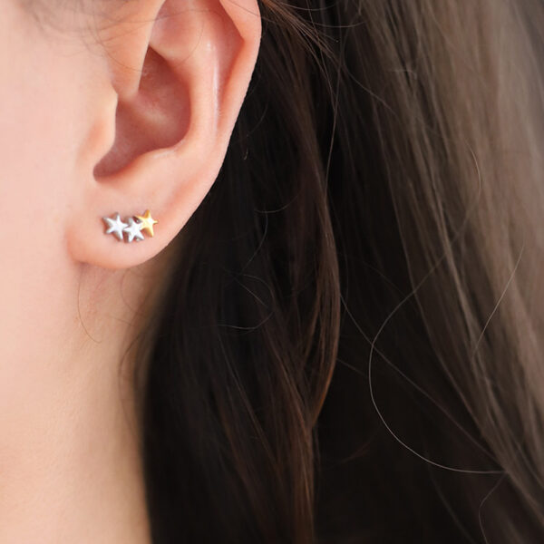 Gold and silver twinkle stars - Imagen 2