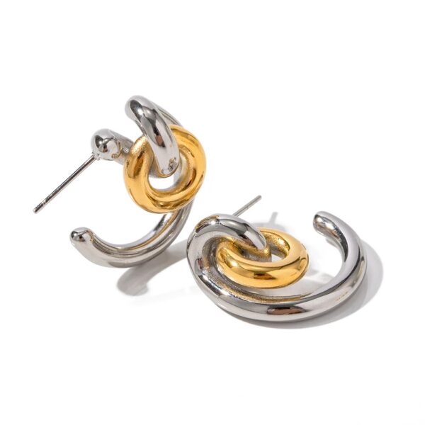 Nest gold and silver studs