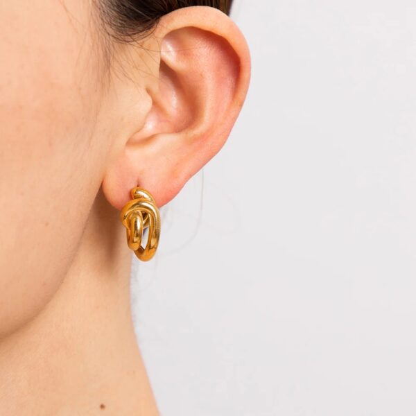 Nest gold studs - Imagen 2