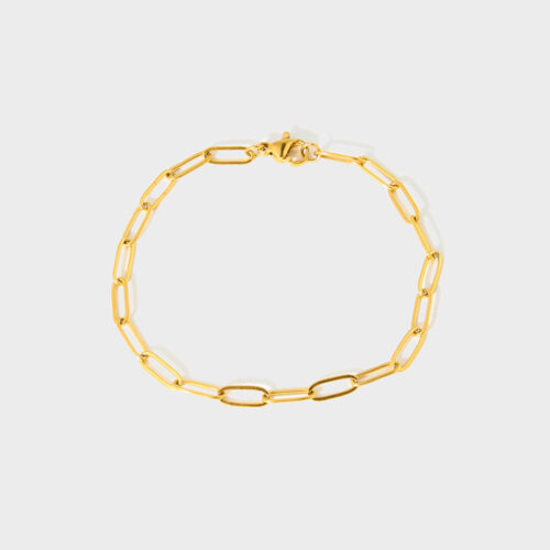 Classic paperclip chain bracelet