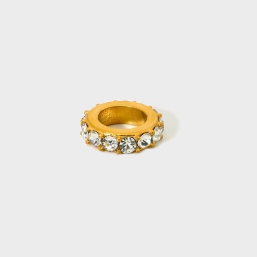 Diamond eternity bead charm