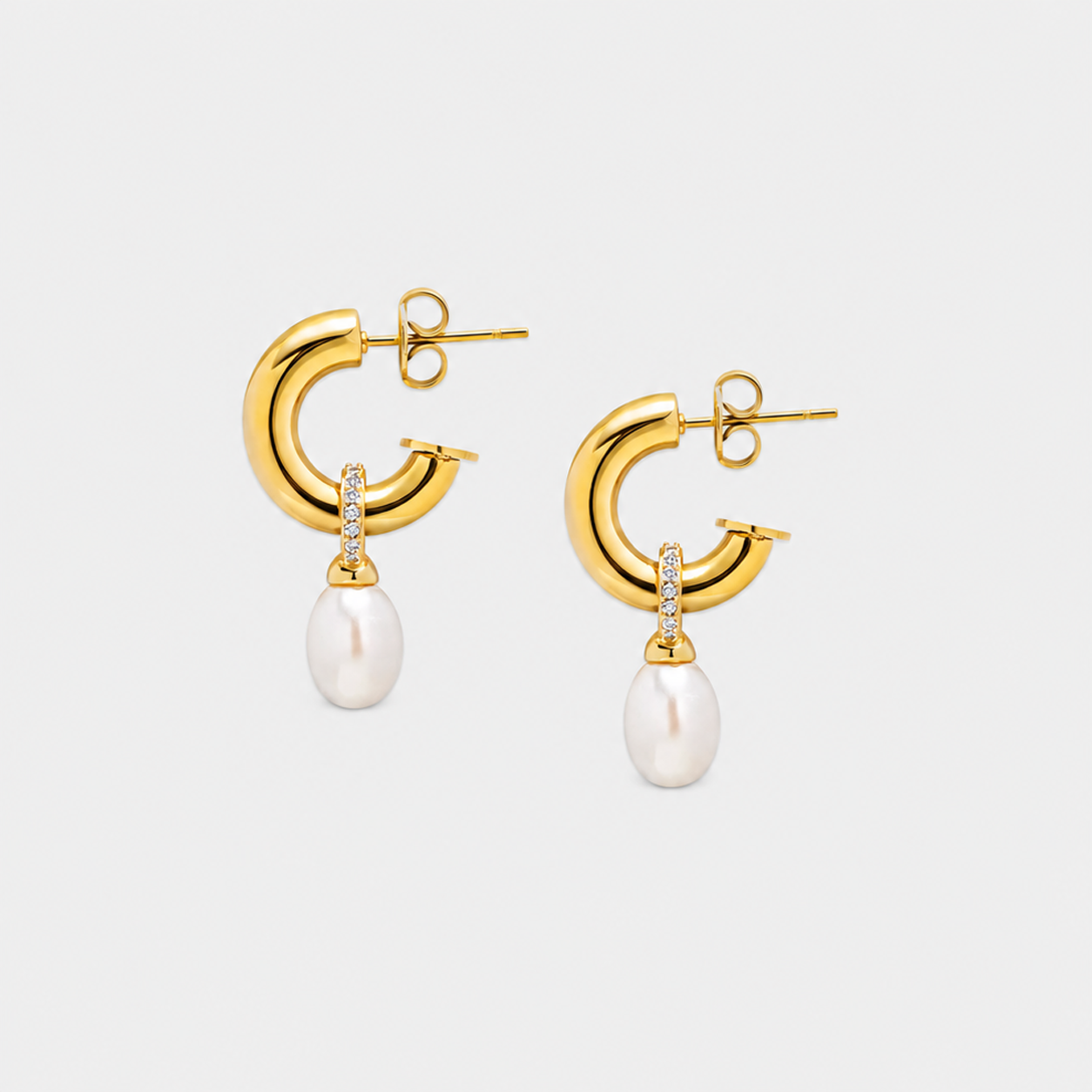 Pearl hoops